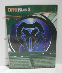 Bakugan Card - Darkus 2 - Holo Foil Green Ability Card - BA240 - 45/48b - 2008 - Image 1