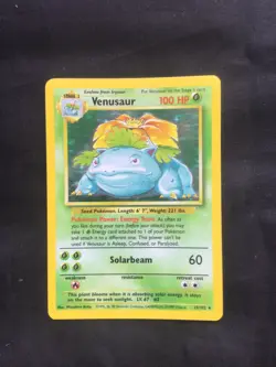 Pokemon Cards: Base Set Rare Holo: Venusaur 15/102 - Image 1
