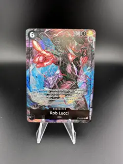 ONE PIECE Card Game Pillars of Strength Rob Lucci SR ALT ART OP03-092 English - Image 1