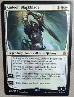 Gideon Blackblade - War of the Spark (WAR) #013 - Mythic Reg - NM - MTG - Fr Sh - Image 1
