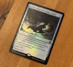 Rocket-Powered Goblin Glider [Prerelease] R 0172 NM Foil MTG Marvel's Spider-Man - Image 2