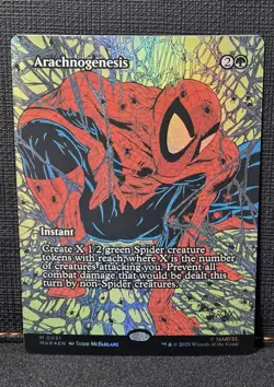 Arachnogenesis (Borderless) FOIL - Marvel Universe Eternal-Legal (MAR) MTG - NM - Image 1