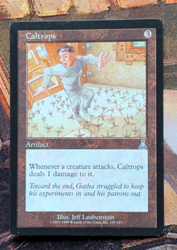 MTG MAGIC UDS URZA'S DESTINY CALTROPS LIGHT PLAY FREE SHIPPING - Image 1