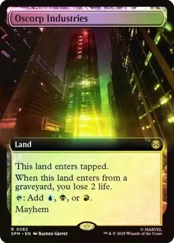 MTG Oscorp Industries 0282 Foil (Extended Art) R Marvel's Spider-Man NM SPM - Image 1