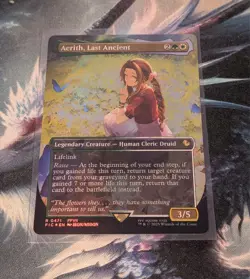 M.T.G. Final Fantasy Aerith, Last Ancient Borderless Chocobo Track Foil M/NM - Image 1