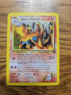 Pokemon TCG Blaine's Charizard 2/132 Gym Challenge - Image 1