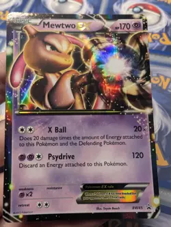 MEWTWO EX 2012 Pokemon Promo #BW45 BLACK & WHITE BLACK STAR PROMO HOLO NEAR MINT - Image 1