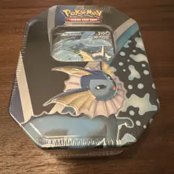 Pokemon TCG Vaporeon V Tin Eevee Evolutions Factory Sealed 2021 - Image 2