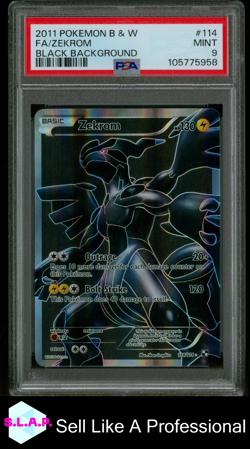 ZEKROM POKEMON 114/114 2011 BLACK & WHITE HOLO ENGLISH PSA 9 - Image 1