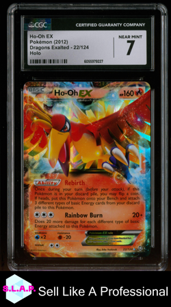 HO-OH EX DRAGONS EXALTED HOLO 22/124 POKEMON CGC 7 - Image 1