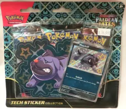 Pokemon S&V Paldean Fates Tech Sticker Collection Maschiff **New & Sealed** Pack - Image 1
