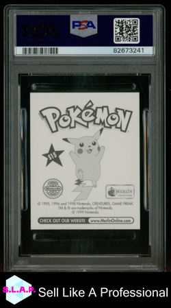 GENGAR-PRISM MERLIN POKEMON 1999 S15 PSA 9 - Image 2