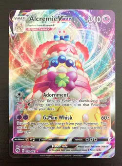 Pokemon Champion's Path - Alcremie Vmax #023 Ultra Rare Full Art- SHIPS TODAY!🔥 - Image 1