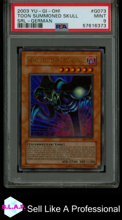 HERBEIGERUFENER TOON SCHADEL YU-GI-OH! SRL-G073 2003 SPELL RULER DE PSA 9 - Image 1