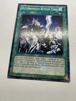 Yugioh Autonomous Action Unit 1st Edition BP02-EN140 MP - Image 1