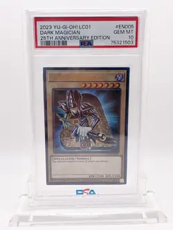 Yu-Gi-Oh! Dark Magician 25th Anniversary LC01-EN005 Ultra Rare Holo - PSA 10 - Image 1