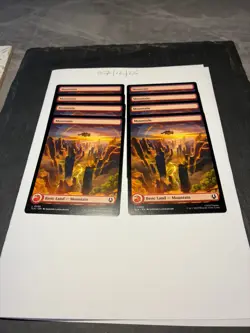 Magic the Gathering MTG Mountain Full Art x8 Land Cards NM/M Avatar - Image 1