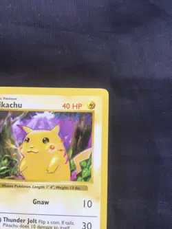 Pokemon Cards: Base Set Shadowless Common: Red Cheek Pikachu 58/102 - Image 3