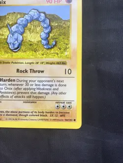 Pokemon Cards: Base Set 1st Edition Common: Onix 56/102 - Image 4