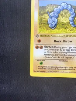 Pokemon Cards: Base Set 1st Edition Common: Onix 56/102 - Image 5