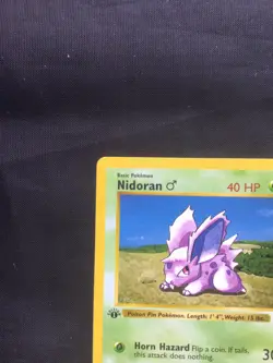 Pokemon Cards: Base Set 1st Edition Common: Nidoran M 55/102 - Image 2