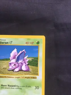Pokemon Cards: Base Set 1st Edition Common: Nidoran M 55/102 - Image 3