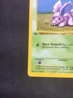 Pokemon Cards: Base Set 1st Edition Common: Nidoran M 55/102 - Image 5