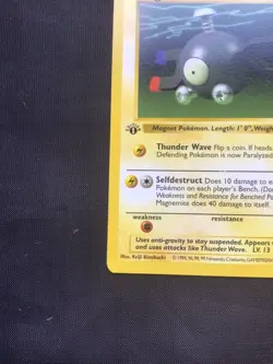 Pokemon Cards: Base Set 1st Edition Common: Magnemite 53/102 - Image 5