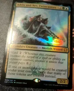 MTG TCG Adrix and Nev, Twincasters Commander 2021 Foil - Image 1
