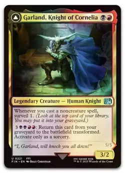 Garland, Knight of Cornelia #221 (Foil) (NM) Final Fantasy FIN Magic MTG - Image 1