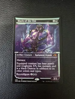Blade of the Oni (Showcase) (Foil Etched) Kamigawa: Neon Dynasty Foil MTG NM - Image 1