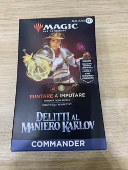 MTG COMMANDER DECK DELITTI AL MANIERO KARLOV MKM - PUNTARE AD IMPUTARE MAGIC ITA - Image 1