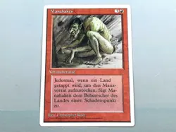 MTG - 3.ED. UNLIMITED (FWB/'95) - MANAHAKEN/SCHILFTROLL MISSPRINT/ NEVER PL./NM - Image 1