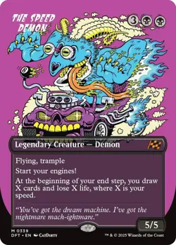 The Speed Demon (Borderless) FOIL - Aetherdrift (DFT) NM MTG - Image 1