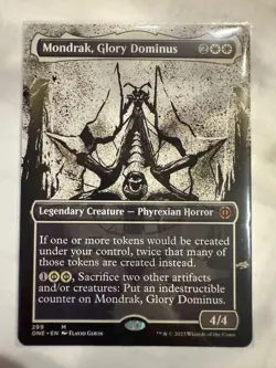 MTG: Mondrak, Glory Dominus Borderless Showcase Card Phyrexia - NM - Image 1