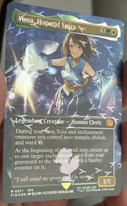 Yuna, Hope of Spira (Borderless) (Chocobo Track Foil) Final Fantasy Foil - Image 1
