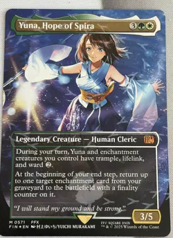 Yuna, Hope of Spira (Borderless) (Chocobo Track Foil) Final Fantasy Foil - Image 2