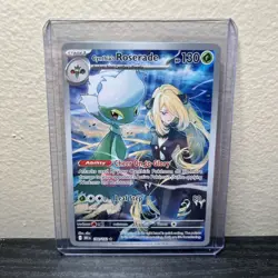 CYNTHIA’S ROSERADE 184/182 SV10 DESTINED RIVALS HOLO ENGLISH POKEMON CARD - Image 1