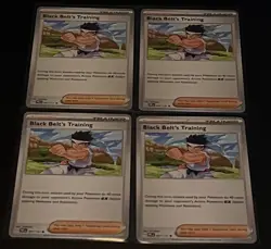 NM 4x Black Belt's Training 097/131 Playset Prismatic Evolutions Pokemon - Image 2