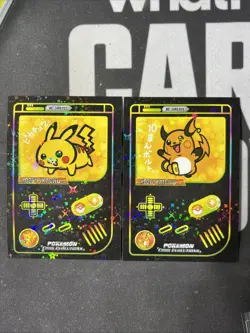 Pikachu And Raichu GAMEBOY COLOR - POKEMON CARD (Peruvian Chibi Evolutions) - Image 1