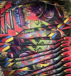 Pokemon - Mega Evolution - Phantasmal Flames Sleeved Booster Pack LOT x17 SEALED - Image 1