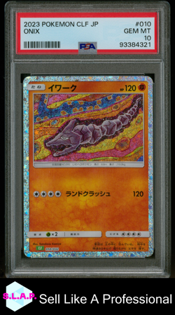 ONIX POKEMON JAP CLF-TCG CLASSIC VENUSAUR & LUGIA EX DECK 2023 010 PSA 10 - Image 1