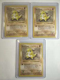 1999 Pokemon TCG - Sandshrew - Base Set - Shadowless - Near Mint - 62/102 - Image 4