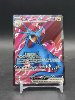POKEMON - SALAMENCE EX 177/159 FULL ART ULTRA RARE HOLO S&V JOURNEY TOGETHER - Image 1