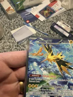 Pokemon TCG Zapdos EX 202/165 Scarlet & Violet 151 English NM Condition - Image 2