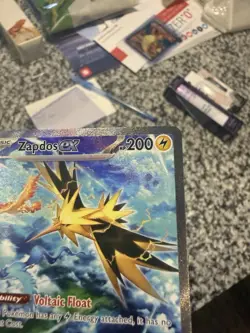 Pokemon TCG Zapdos EX 202/165 Scarlet & Violet 151 English NM Condition - Image 3