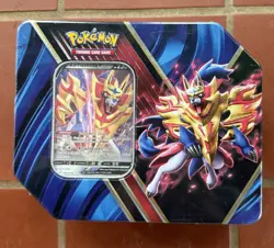 Pokemon TCG 2022 Legends of Galar Tin Zamazenta V Sealed New - Image 1