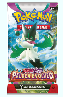 Pokemon Scarlet & Violet Paldea Evolved Booster Pack [New, Sealed] - Image 1