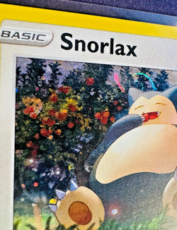 Snorlax HD Swirl Promo Sword & Shield Cosmos Holo Pokemon TCG 140/202 Rare LP-NM - Image 1