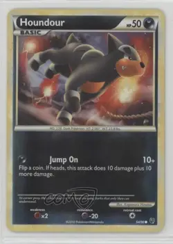 Houndour Reverse Foil Pokemon HeartGold & SoulSilver Undaunted #54 2010 - Image 1